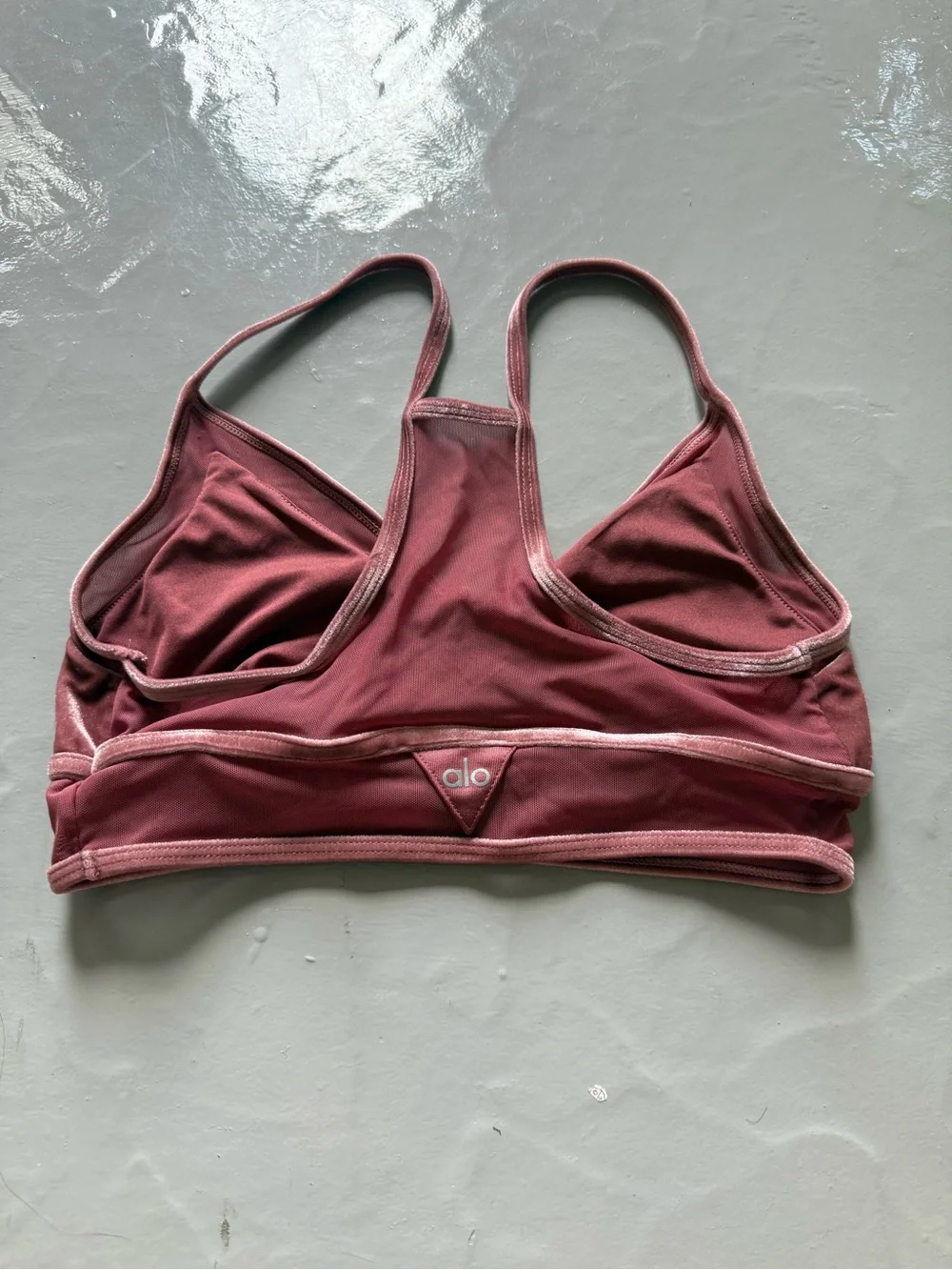 ALO Yoga Luxe Bra in Mauve
